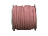 Suede Leather Lace Realeather 3mm Pink