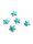 Beads Starfish Magnesite 14mm Turquoise-5-PCS
