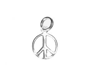 Charm Peace Silver 13mm