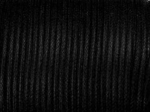 Baumwoll Schmuckband 1mm schwarz standard