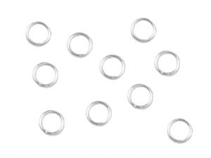 Jumprings 5mm Soldered 1mm Wire 925 Silver 10 PCS 