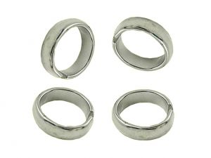 Flat Open Jump rings Stainless Steel 9mm 10Stck