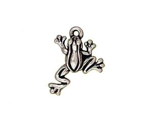 Charm Frog Silver Plated