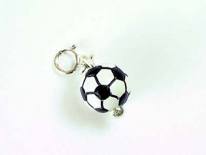 Charm Resin Soccerball 14mm