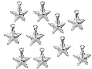 Charms Stars Silverplated