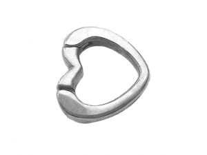 Charmholder Heart Link Silverplated 22mm