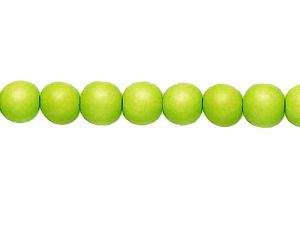 Wood Beads Lime Green 12mm round