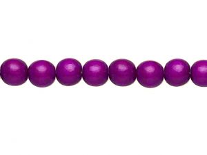 Wood Beads Purple 8mm round