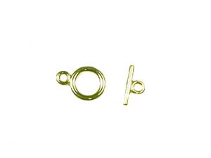 Toggle clasp goldplated 7mm