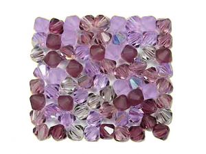 Czech Crystal Beads Lilacs 4mm
