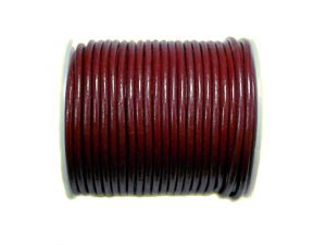 Leathercord 3mm Round Bordeaux
