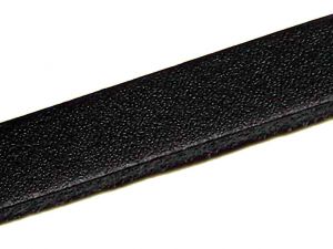 Lederband flach schwarz 10mm