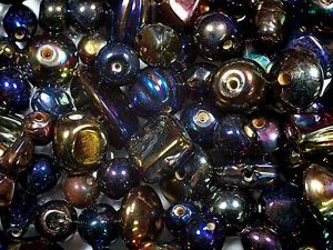 Luster Beads Blue Metallic