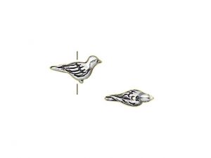 Dove Bead Made Of Silverplated Pewter Antique Design
