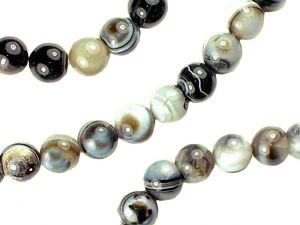 Beads Stripe Agate Rounds 8mm