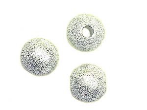Beads stardust silver plated 10mm