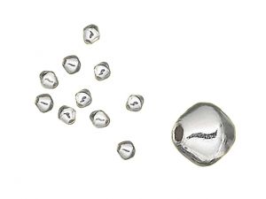 Spacer Bicone Silverplated 5mm