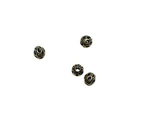 Brass Spacer Filigree Antique Goldplated 4mm
