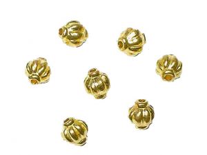 Corrugated Spacer bead Goldplated 5mm