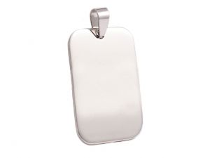 Pendant 316 L Stainless Steel Rectangle 40mm