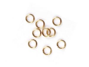 Jumprings 6mm Gold Plated 304 Stainless Steel 25 Pcs