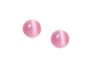 Cats Eye Cabochon pink 12mm round