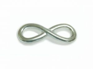 Infinity link silver plated