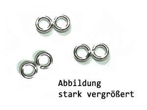 Link ACHT 3mm Ösen Silber 925 - 3 Stck