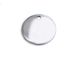 Logo Charms 304 Stainless Steel 15mm Round