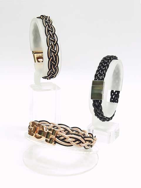 Braided bracelets in celtic style